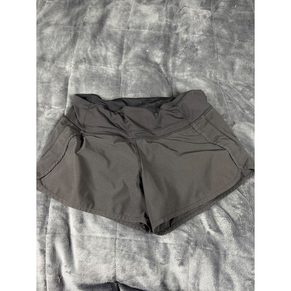 lululemon athletica Pants - Lululemon Hotty Hot Shorts Black Size 8 Athletic Running‎ Shorts Women
